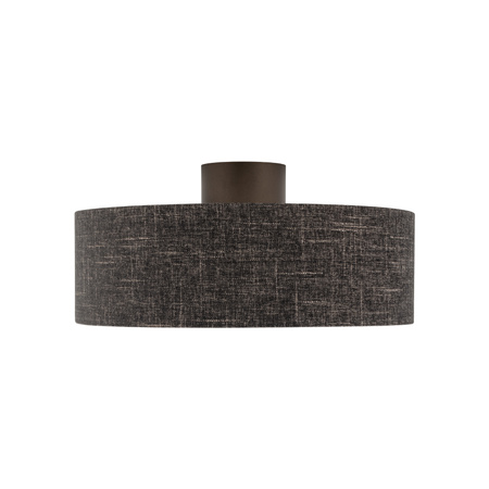 Lampa sufitowa okrągła z tkaniny w kolorze czarny melanż 50cm 1xE27 AMARELA M Nowodvorski 11658