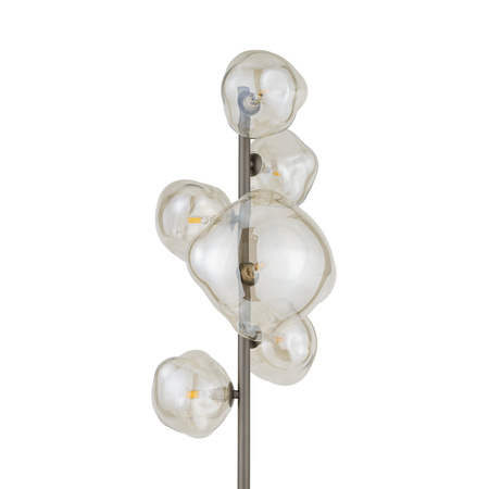 Lampa podłogowa brązowa z koniakowymi nieregularnymi kloszami NEBIA NEW BROWN 6xG9 Tk Lighting 16237