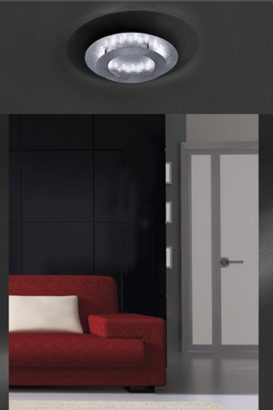 Lampa sufitowa srebrna 40cm NEVIS LED Paul Neuhaus 9620-21