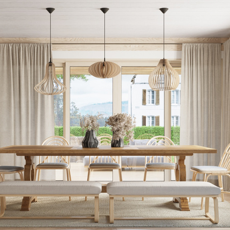 Lampa wisząca APRILLA naturalne drewno Sollux Lighting SL.0639