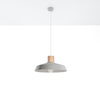 Lampa wisząca AFRA beton i drewno Sollux Lighting SL.0282