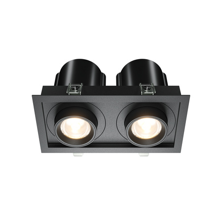 Oprawa czarna wpuszczana z wyjmowanymi reflektorami LED 3000K Hidden DL095-02-10W3K-B Maytoni