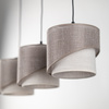 Lampa wisząca listwa trzy skośne abażurki ELBRUS LINEN 3xE27 Tk Lighting 10868