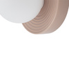 Szara ceramiczna oprawa ścienna 22cm z kulistym kloszem 1xG9 CLAY M Nowodvorski 11746