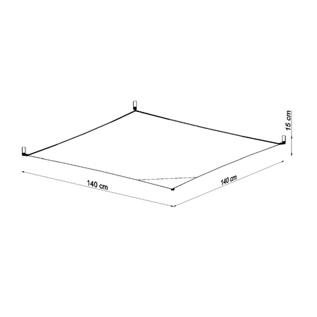 Plafon LUNA 4 biały Sollux SL.0740