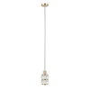 Lampa wisząca Alma złota 1xE27 Italux PND-40668-1-HBR