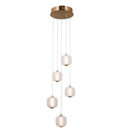 Lampa wisząca GANTI 5 LED Italux PND-34362-5-HBR-OPAL