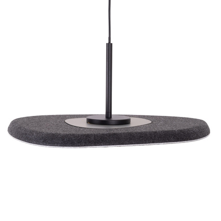 Lampa wisząca czarno-szara z filcu Deux LED 3000K Maxlight P0560