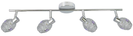 LAMPA GOLDEN LISTWA 4X40W G9 CHROM FIOLETOWY Candellux 94-56217