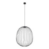 Lampa wisząca druciana o średnicy 50cm SPHERA L BLACK 1XGX53 Tk Lighting 11301
