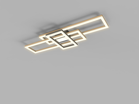 Lampa sufitowa MATERA LED prostokąty 116x40 Wofi Premium 9022-306L ze ściemniaczem