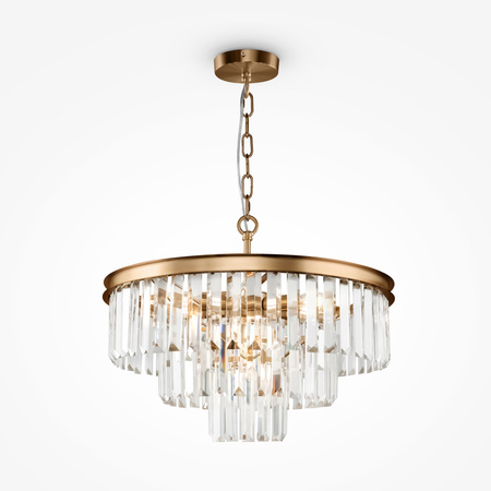 Lampa wisząca REVERO Maytoni mosiądz MOD085PL-07BS