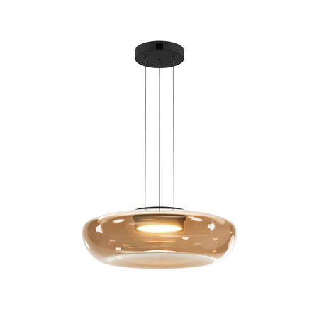 Lampa wisząca szklana o średnicy 45cm BASSA LED 3000K Maytoni MOD501PL-L20BK