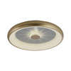 Lampa sufitowa okrągła w kolorze matowego mosiądzu VERTIGO Just Light Paul Neuhaus 14386-60 sterowana pilotem