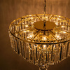 Żyrandol złoty kryształowy, lampa wisząca o średnicy 61cm VERSAILLES 20xE14 Zuma Line 17701/20-GLD