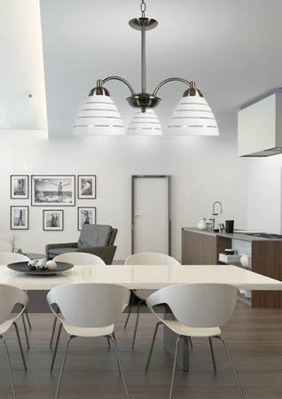 ULI LAMPA WISZĄCA 3X60W E27 SATYNA Candellux 33-66152