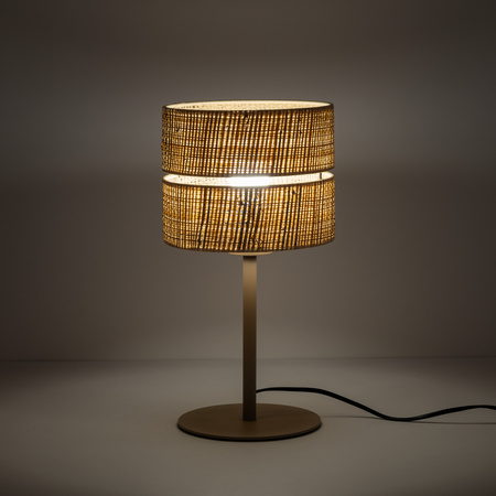 Lampka nocna z abażurem z rafii w stylu boho CALMA 1XE27 Tk Lighting 16178