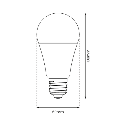 Żarówka LED 9W E27 A60 4000K Ściemnialna 100% 50% 25% Eko-Light EKZA8001