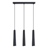 Lampa wisząca PRYSM 3L czarna Sollux SL.1402