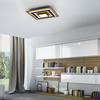 Kwadratowa lampa sufitowa 40cm drewniana TOLA LED 3000K Just Light 14563-18