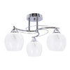 Prego lampa sufitowa chromowy 3x40w e27 klosz bezbarwny Candellux 33-09456