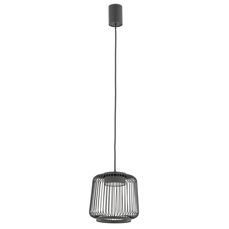 Druciana lampa wisząca w kolorze grafitowym o średnicy 18cm 1xGX53 KENAI A Nowodvorski 12220