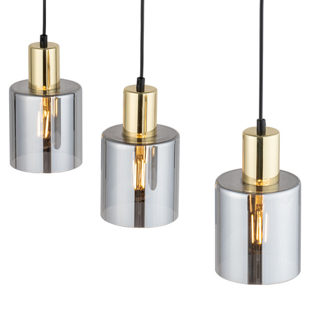 SIERRA GOLD LAMPA WISZĄCA 3  LISTWA TK Lighting 6662