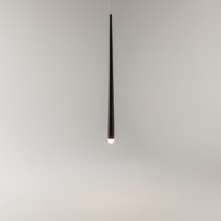 Pojedyńcza lampa wisząca czarny smukły sopel LED Cascade MOD132PL-L6BK Maytoni