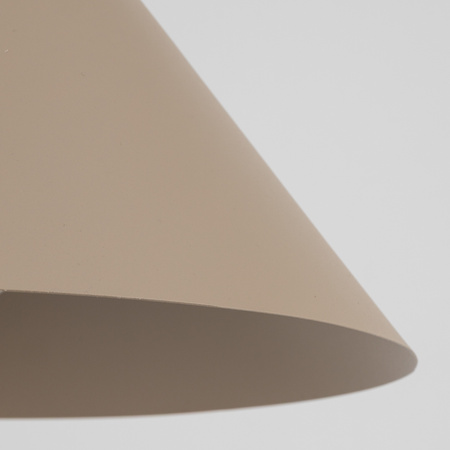 Lampa wisząca stożek 33,5cm w kolorze beżowym na żarówkę E27 CONO L SABIA 1xE27 Tk Lighting 10621