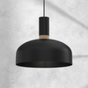 Lampa wisząca MALMO BLACK/WOOD 1xE27 MIlagro MLP8381