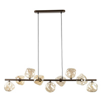 Lampa wisząca z pięknymi szklanymi kloszami LAVA BROWN 9xG9 Tk Lighting 11037