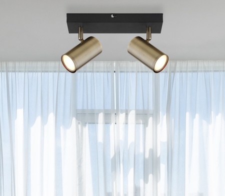 Lampa sufitowa spot ROBBY mosiądz Globo 57911-2M