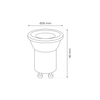 Żarówka LED 3W Mini GU10 R35 3000K Eko-Light EKZA9597