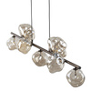 Lampa wisząca z pięknymi szklanymi kloszami LAVA BROWN 9xG9 Tk Lighting 11037