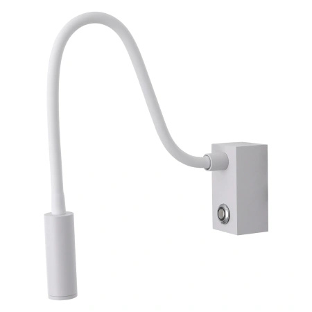 Elastyczny biały kinkiet Adjusta z wbudowanym dotykowym włącznikiem 1xLED WL0117-WH Yaskr