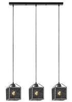 Potrójna lampa wisząca z kloszami z piany aluminiowej 3xE27 Samilo Rabalux 72219