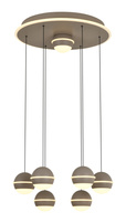 Lampa wisząca siódemka okrągła Biarritz kaszmirowa Aviano Lighting 5047-813