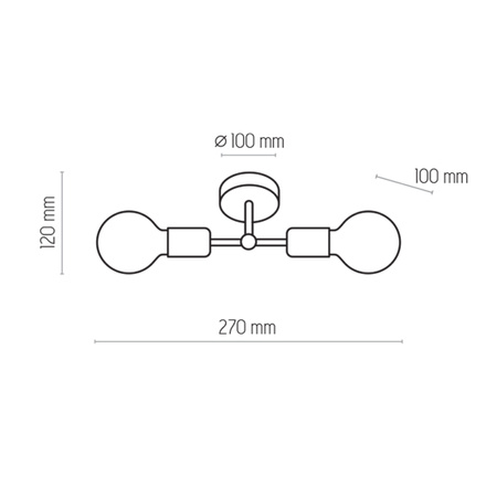 Lampa sufitowa RETRO TK Lighting 1902