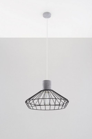 Lampa wisząca NELSON betonowa Sollux Lighting SL.0287