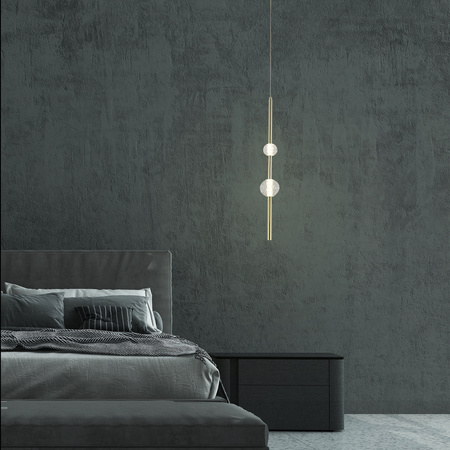 Lampa wisząca Vaku złota LED 4000K Light Prestige LP-719/2P GD