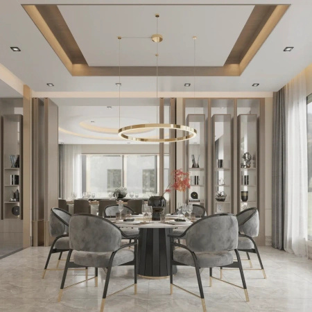 Żyrandol, złota lampa wisząca o średnicy 120cm Aurum L 1xLED 3000K PL0116-130 Yaskr
