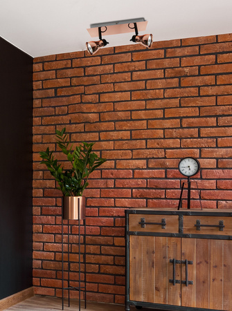 LAMPA ANGUS LISTWA 2X50W GU10 CZARNY+MIEDZIANY BEZ ŻARÓWEK Candellux 92-60532