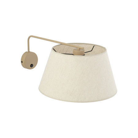Kinkiet z abażurem o średnicy 26cm FORMO SABIA LEN 1XE27 Tk Lighting 11342