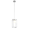 Lampa wisząca Daisy, industrialna, w kolorze chromu, ze szklanym kloszem Italux MD-BR4367-D1 CH 