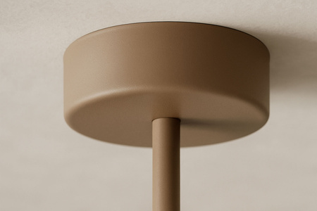 Beżowa lampa sufitowa z białymi kloszami ARDI Kaja Lighting K-5840