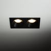 Podwójne oczko wpuszczane czarne IP65 PRISMA DUO BLACK 2xGU10 Tk Lighting 10579