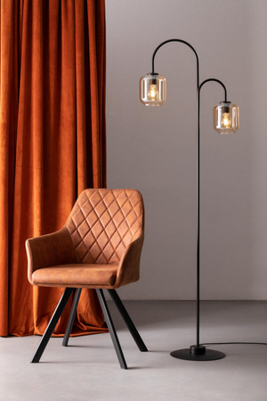 SHINE lampa  Lampa Podłogowa czarny/bursztynowy Sigma 50255