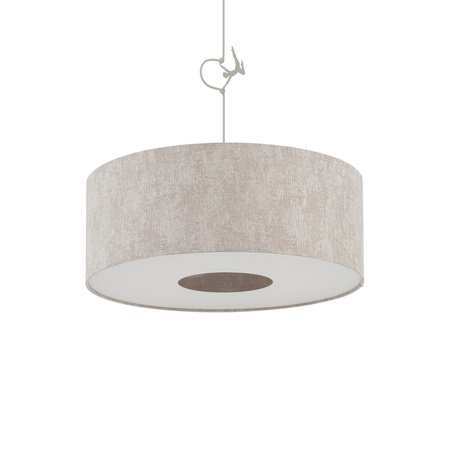 Lampa wisząca z jedwabistej szarej tkaniny 50cm 1xE27 CEDRO M Nowodvorski 11665
