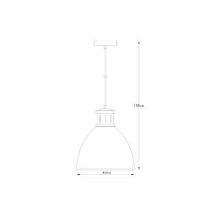 Lampa wisząca MENSA E27 Zuma Line A8050L-SBK