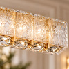 Lampa wisząca podłużna kryształowa Kingdom 97x8cm 28W LED Milagro ML2787
